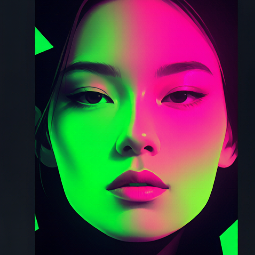 Acid Green matching PFP for couples and best friends – left profile picture