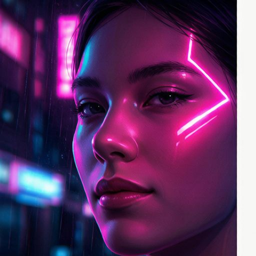 Neon City matching PFP for gamers – left profile picture