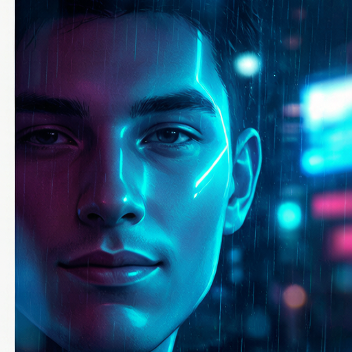 Neon City matching PFP for gamers – right profile picture