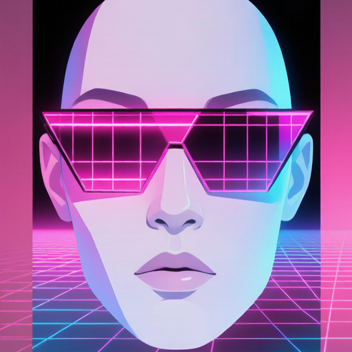 Retro Grid matching PFP for couples and best friends – left profile picture