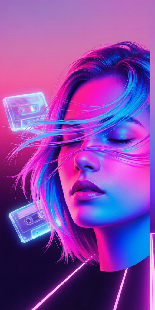 Cassette Future matching PFP for couples and best friends – left profile picture