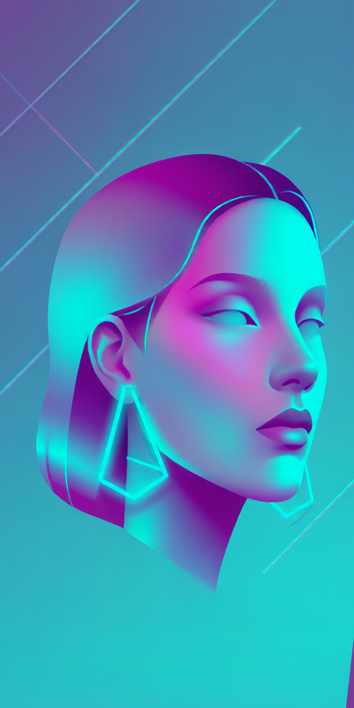 Cyan Magenta matching PFP for couples and best friends – left profile picture