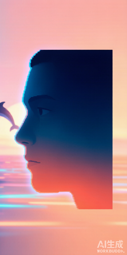 Dolphin Sunset matching PFP for couples and best friends – right profile picture