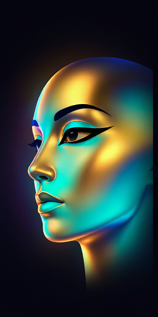 Egyptian Gold matching PFP for couples and best friends – left profile picture