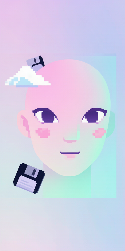 Floppy Disk matching PFP for couples and best friends – left profile picture