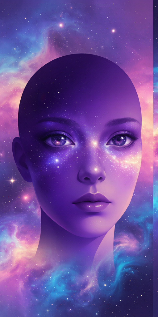 Galaxy Swirl matching PFP for couples and best friends – left profile picture