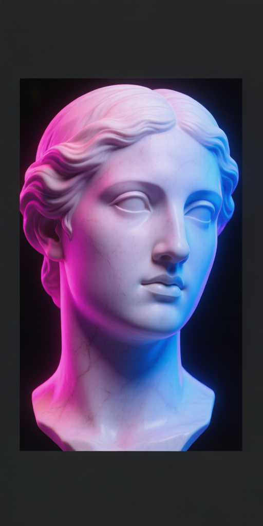 Marble Statue matching PFP for couples and best friends – left profile picture
