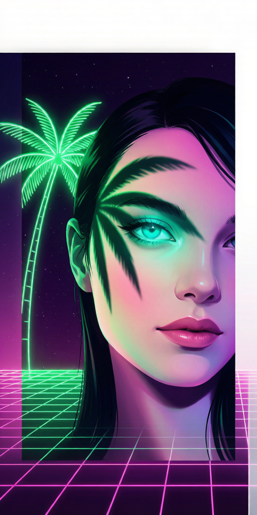 Palm Grid matching PFP for couples and best friends – left profile picture