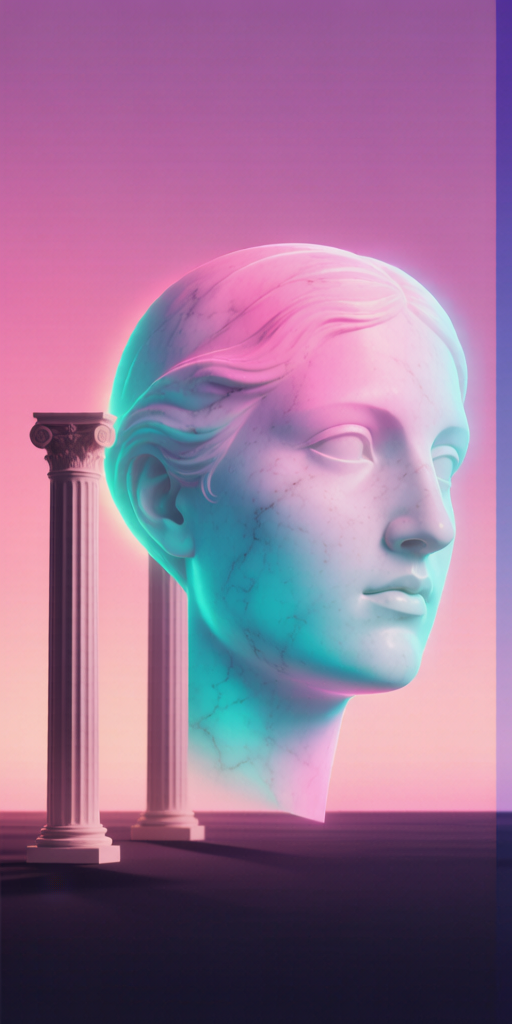 Roman Columns matching PFP for couples and best friends – left profile picture