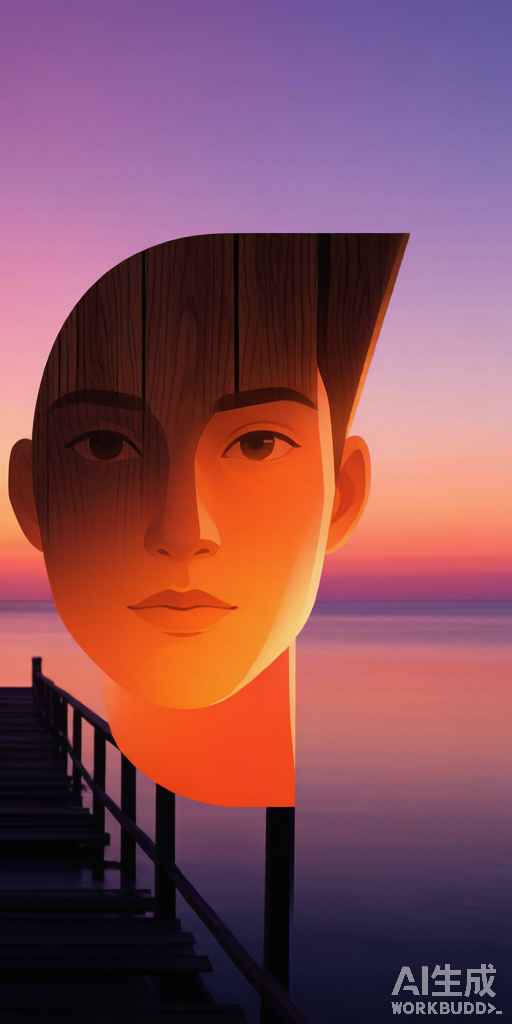 Sunset Pier matching PFP for couples and best friends – right profile picture