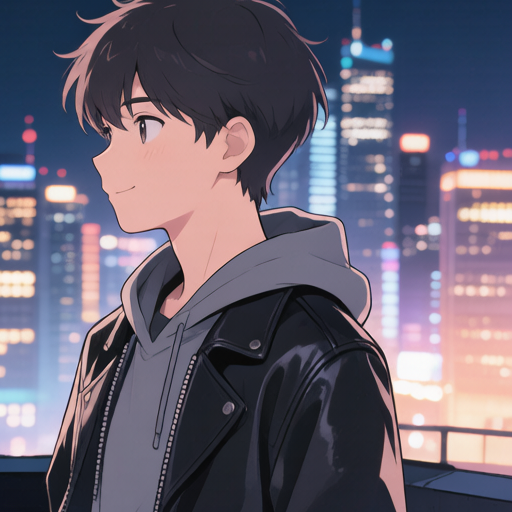 Rooftop Night matching PFP for couples and best friends – right profile picture