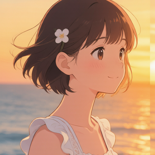 Sunset Ocean matching PFP for couples and best friends – left profile picture