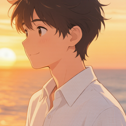 Sunset Ocean matching PFP for couples and best friends – right profile picture