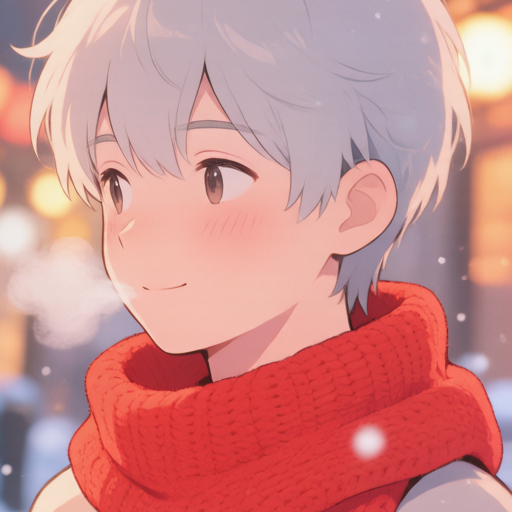 Winter Scarf matching PFP for couples and best friends – right profile picture