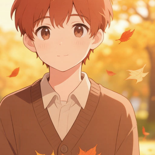 Autumn Leaves matching PFP for couples and best friends – right profile picture