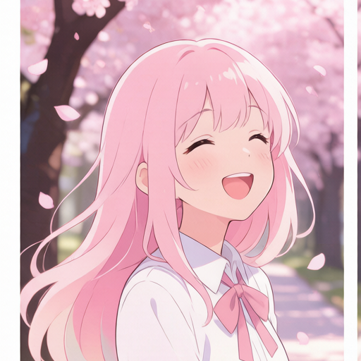 Cherry Blossom Tunnel matching PFP for couples and best friends – left profile picture