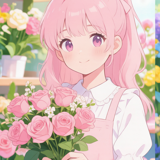 Flower Shop matching PFP for couples and best friends – left profile picture