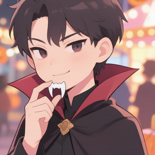 Halloween Carnival matching PFP for couples and best friends – right profile picture