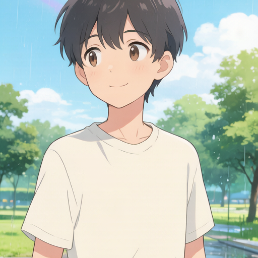 Rainbow After Rain matching PFP for couples and best friends – right profile picture