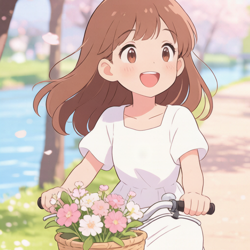Spring Bike Ride matching PFP for couples and best friends – left profile picture