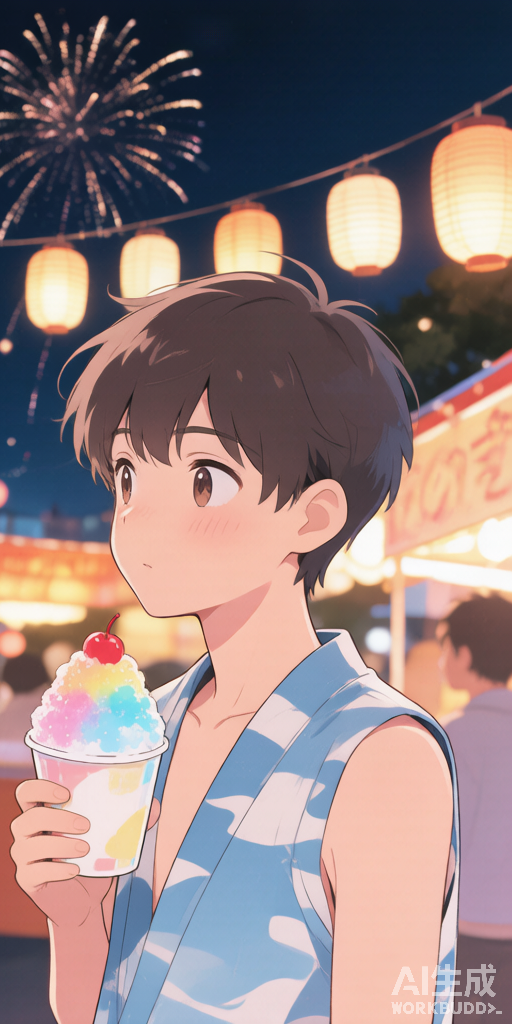 Summer Night Festival matching PFP for couples and best friends – right profile picture