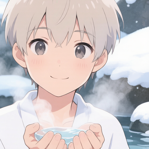 Winter Hot Springs matching PFP for couples and best friends – right profile picture