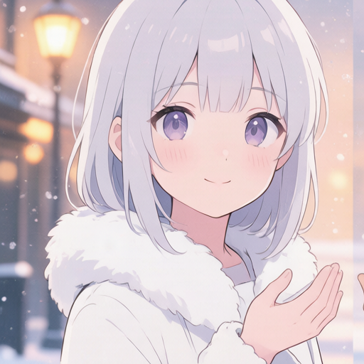 Winter Snowfall matching PFP for couples and best friends – left profile picture
