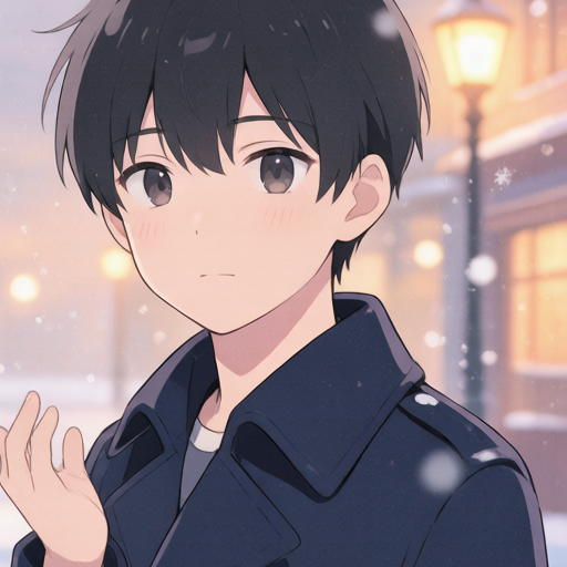 Winter Snowfall matching PFP for couples and best friends – right profile picture