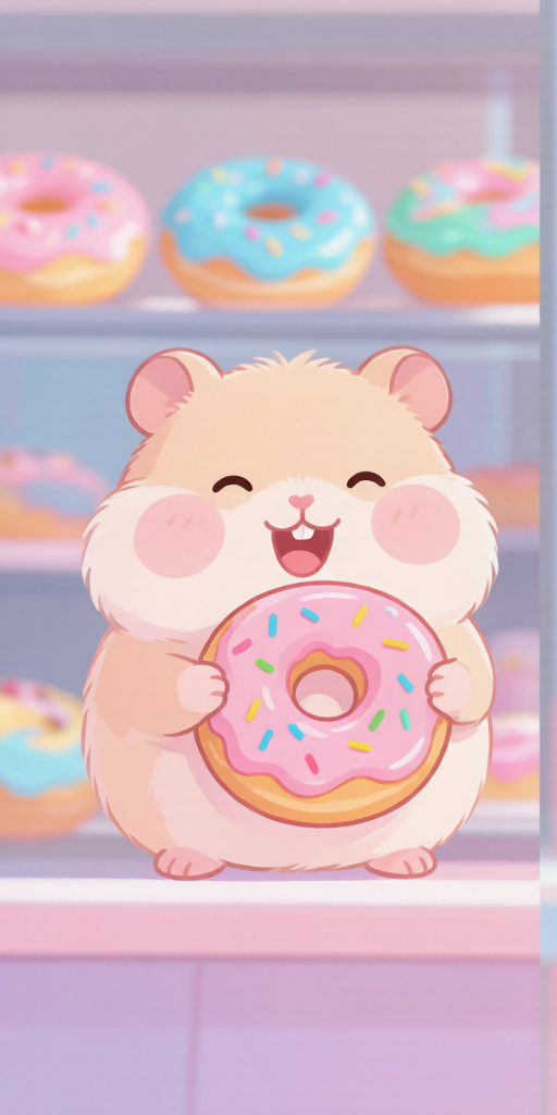 Donut Cafe Hamsters matching PFP for cute matching icons – left profile picture