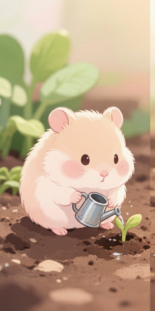 Garden Watering Hamsters matching PFP for cute matching icons – left profile picture