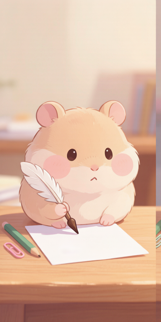 Letter Writing Hamsters matching PFP for cute matching icons – left profile picture