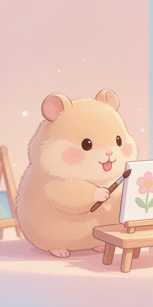 Painting Hamsters matching PFP for cute matching icons – left profile picture