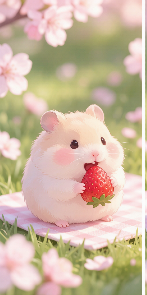 Spring Picnic Hamsters matching PFP for cute matching icons – left profile picture