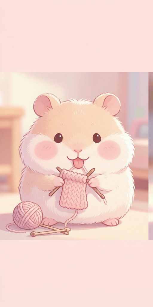 Winter Knit Hamsters matching PFP for cute matching icons – left profile picture