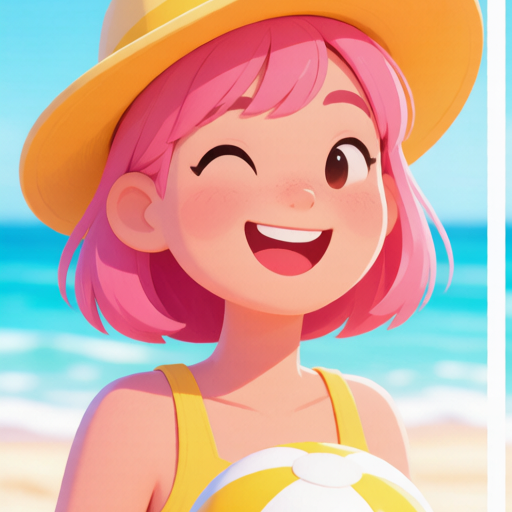 Beach Day matching PFP for couples and best friends – left profile picture
