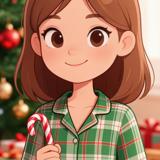Christmas Pajama matching PFP for couples and best friends – right profile picture