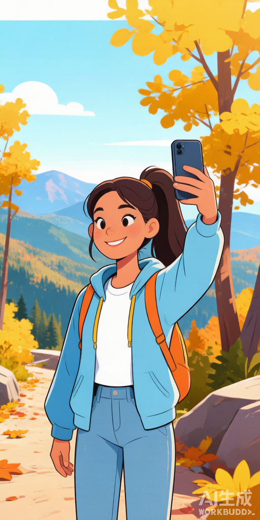 Autumn Hiking BFFs matching PFP for best friends – right profile picture