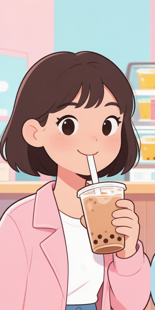 Boba Date BFFs matching PFP for best friends – left profile picture