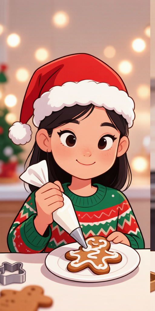 Christmas Baking BFFs matching PFP for best friends – left profile picture