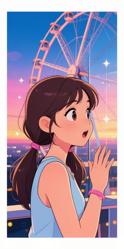 Ferris Wheel BFFs matching PFP for best friends – left profile picture