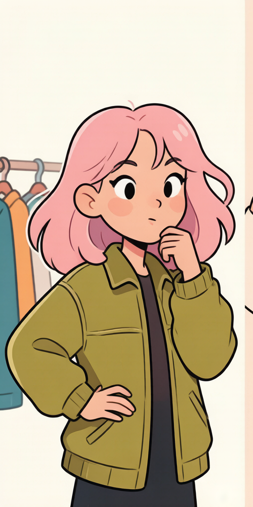 Thrift Shopping BFFs matching PFP for best friends – left profile picture