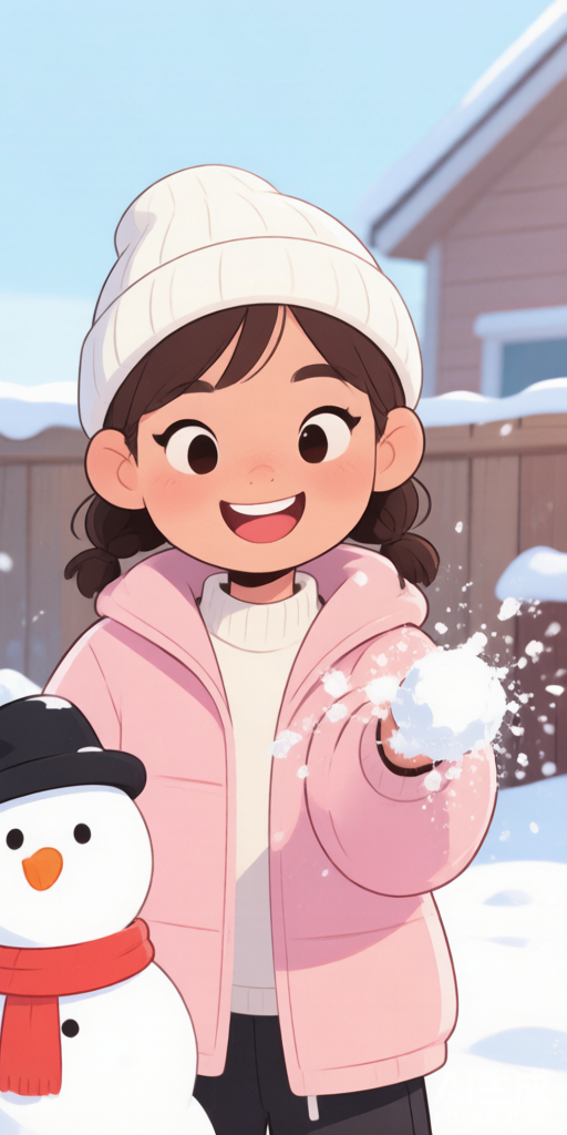 Winter Snowman BFFs matching PFP for best friends – right profile picture