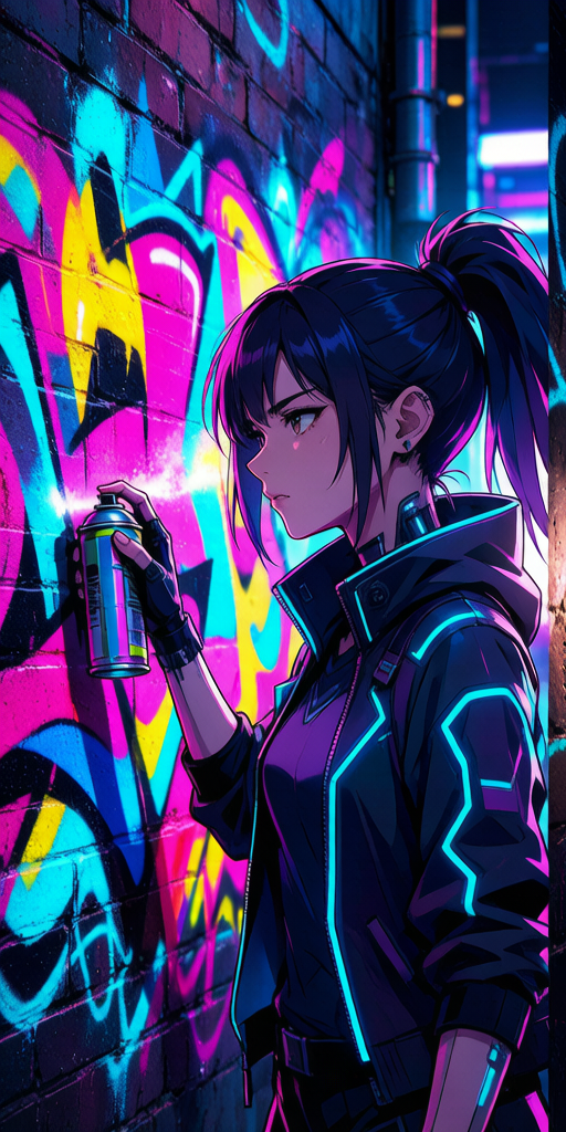 Graffiti Alley matching PFP for couples and best friends – left profile picture
