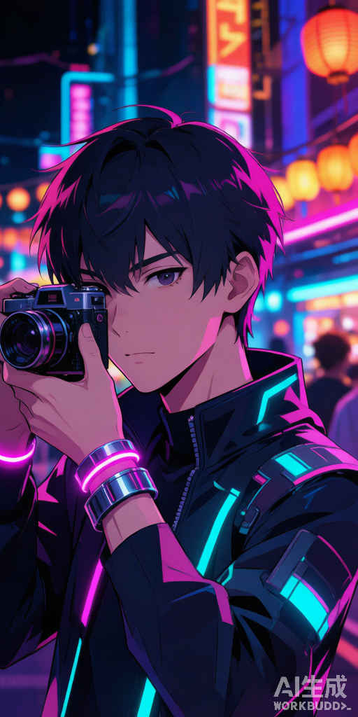 Neon Festival matching PFP for gamers – right profile picture