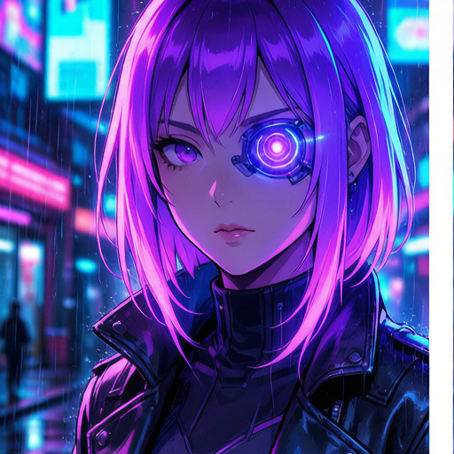 Cyberpunk Duo matching PFP for gamers – left profile picture