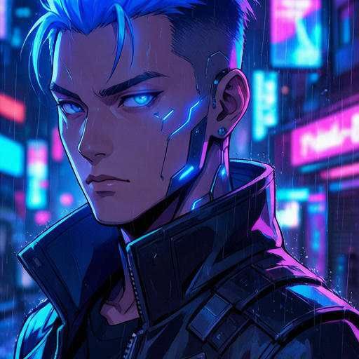 Cyberpunk Duo matching PFP for gamers – right profile picture