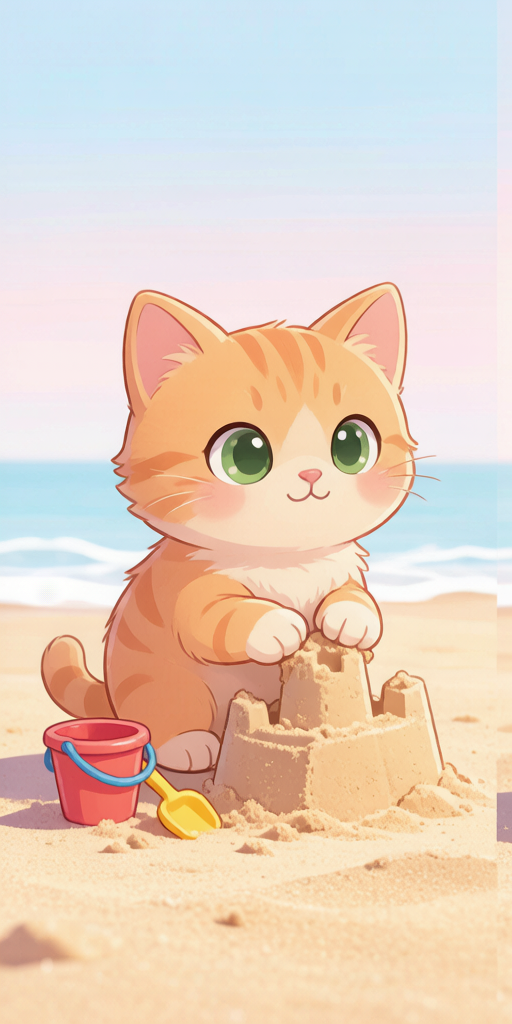Sandcastle Cats matching PFP for cute matching icons – left profile picture