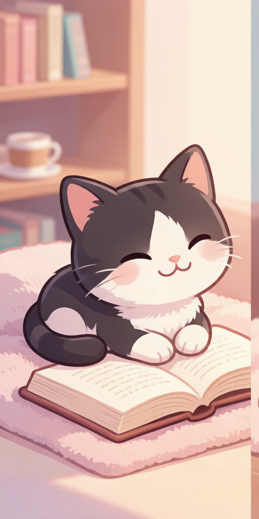 Book Cafe Cats matching PFP for cute matching icons – left profile picture