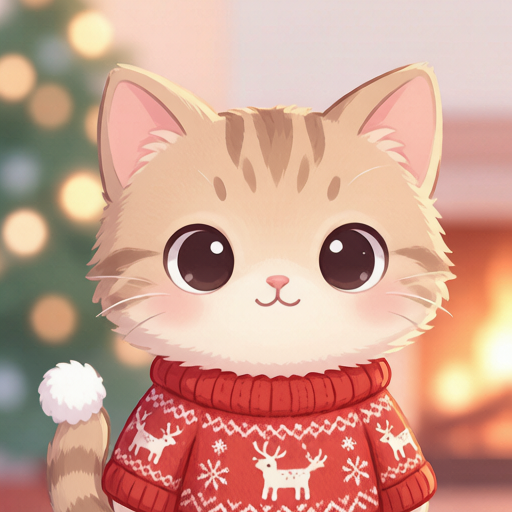Christmas Cats matching PFP for cute matching icons – left profile picture