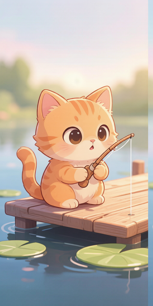 Fishing Pond Cats matching PFP for cute matching icons – left profile picture